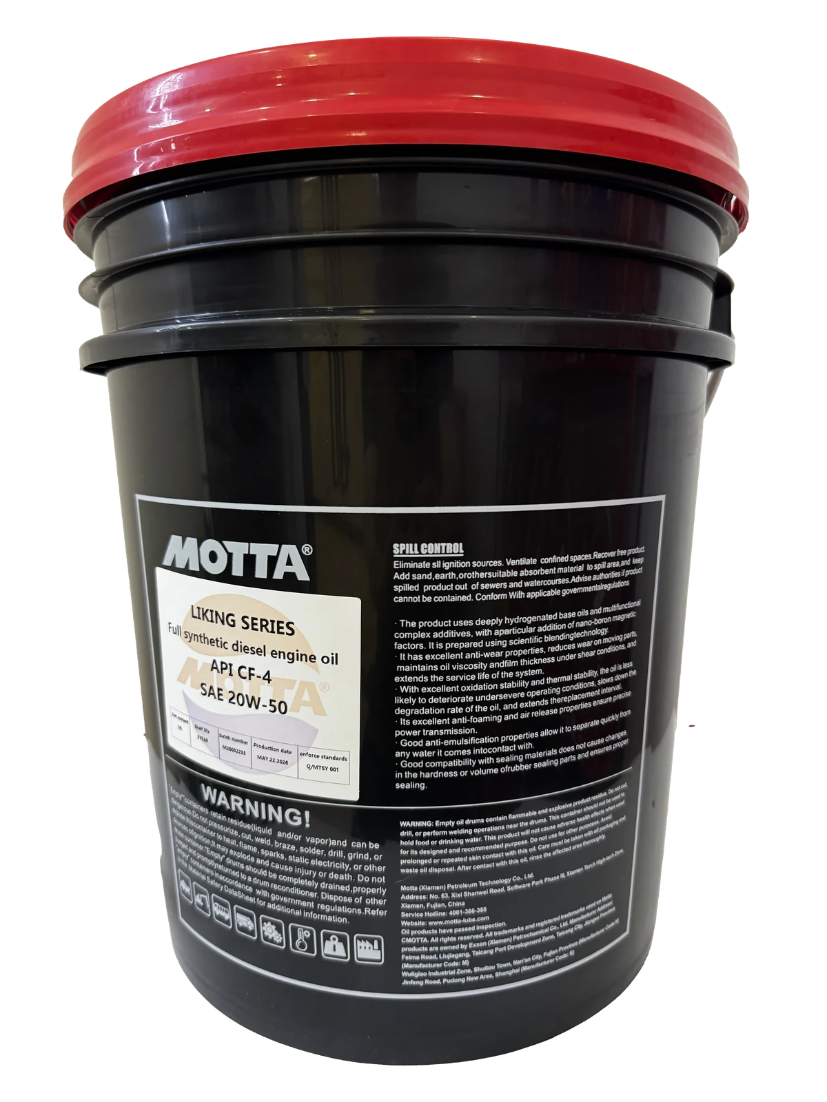 MOTTA LIKING CF-4 20W-50 emballage 18L confirmé