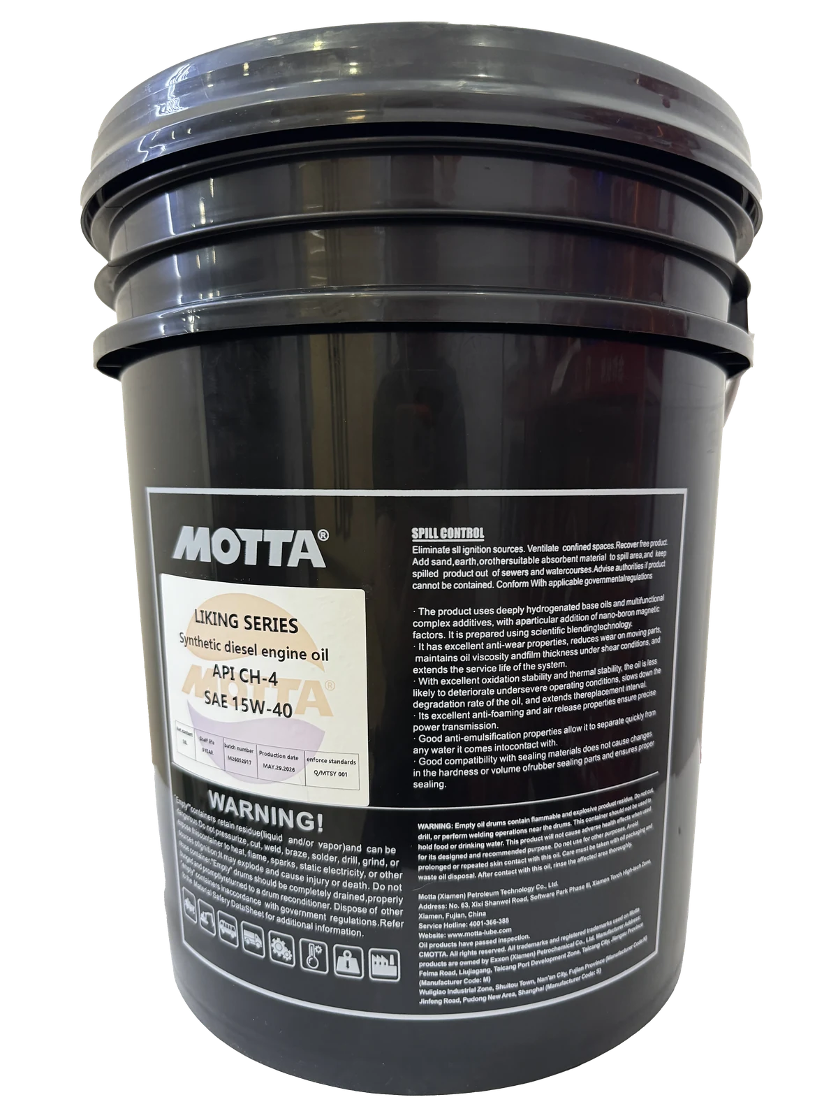 MOTTA LIKING CH-4 15W-40 emballage 18L confirmé
