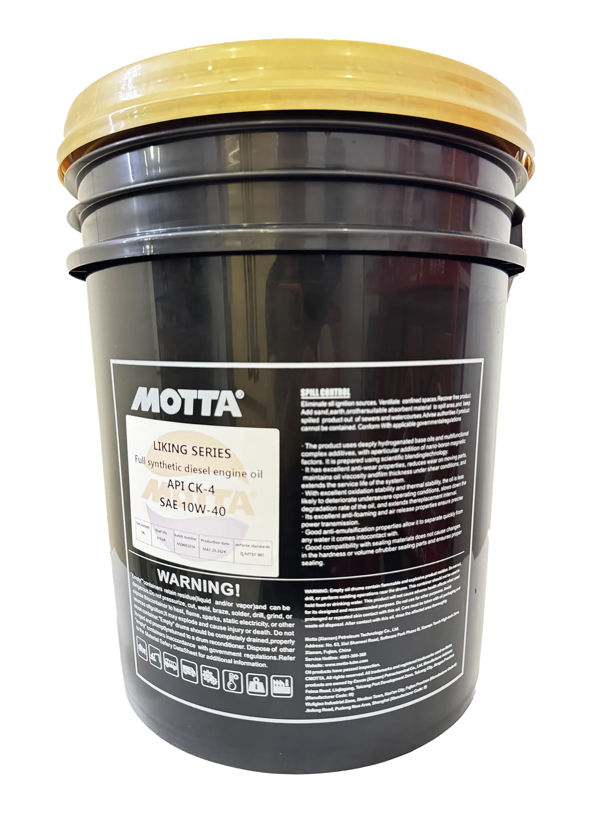 MOTTA LIKING CK-4 10W-40 emballage 18L confirmé